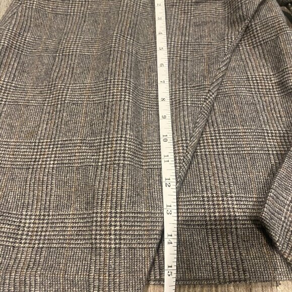 Wilfred Faux Wrap Mini Skirt Grey Plaid Wool Blend Lined Womens Size 2 - Picture 2 of 5